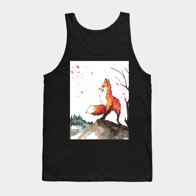 Fox Tank Top by Kira Balan